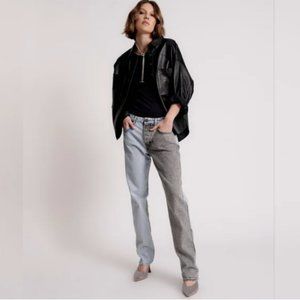 One Teaspoon Two-tone color block denim jeans